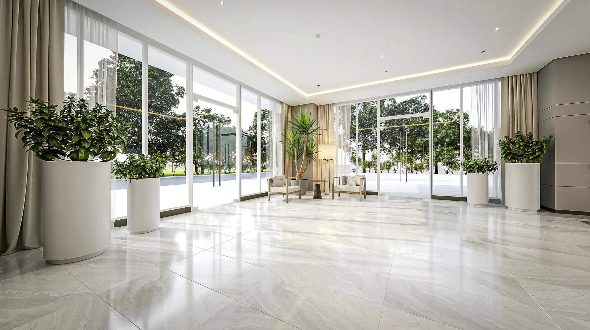 Lobby entrance · Artist’s perspective
