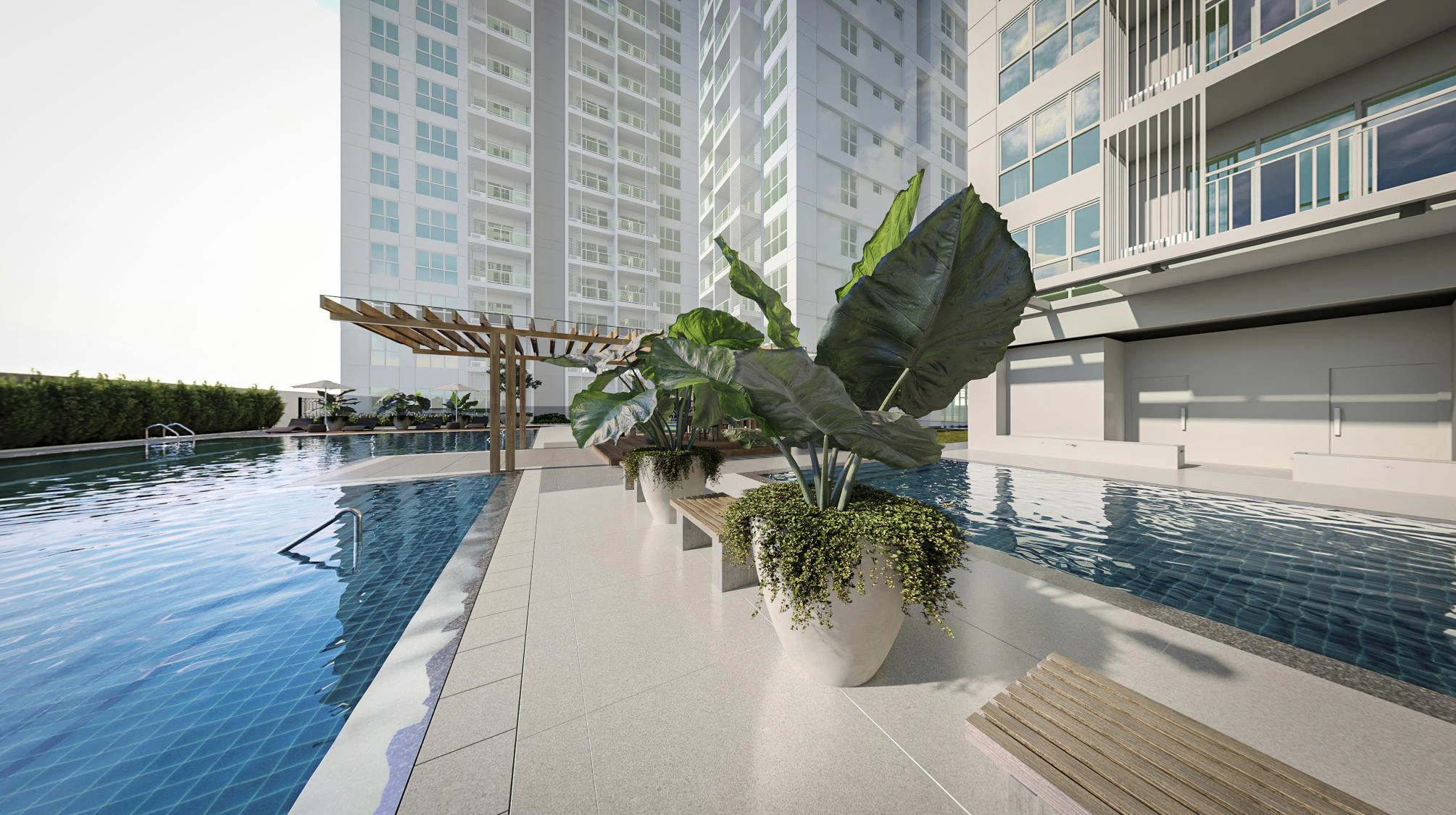 Pool deck · Artist’s perspective