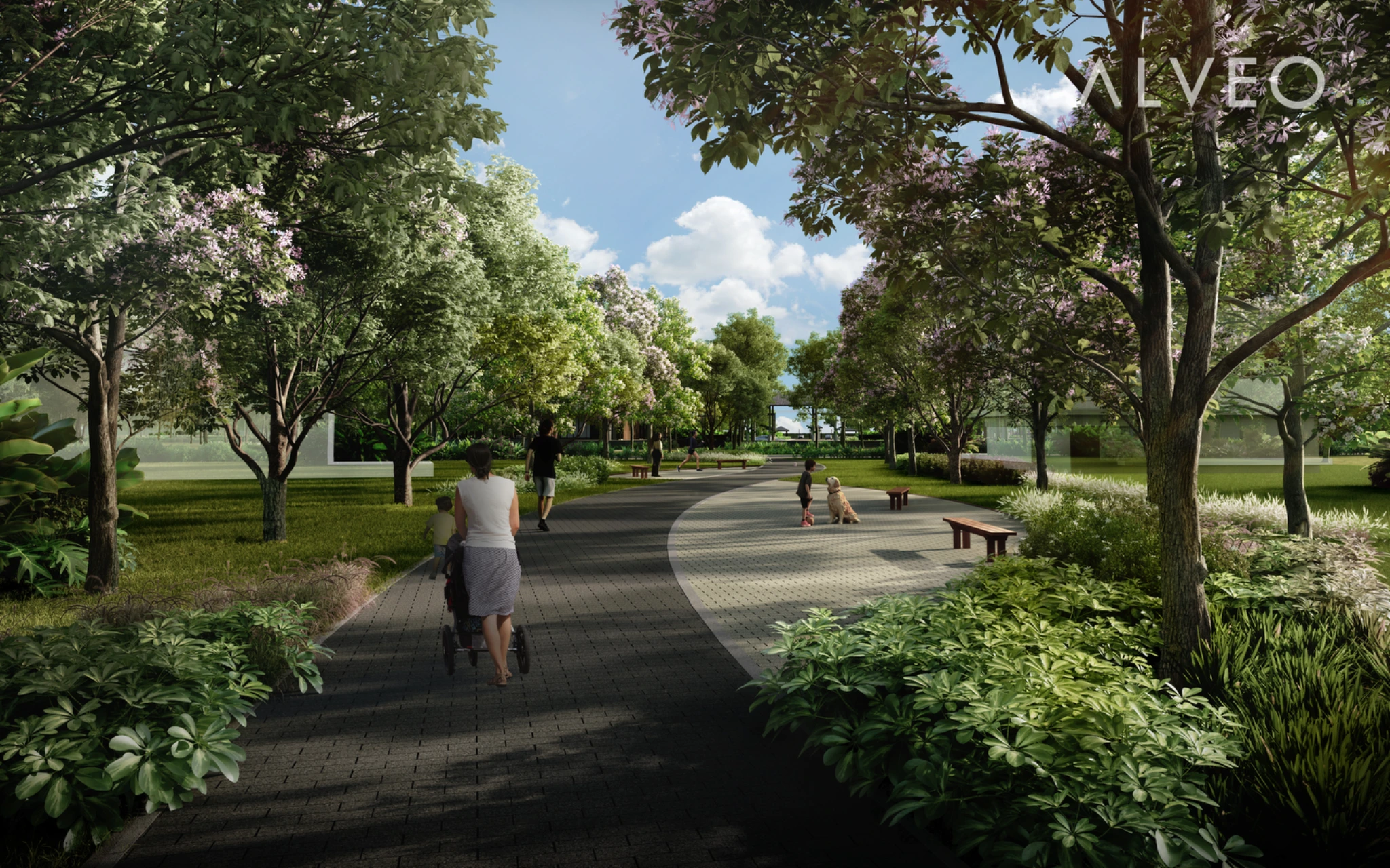 Caleia The linear park, artist’s perspective