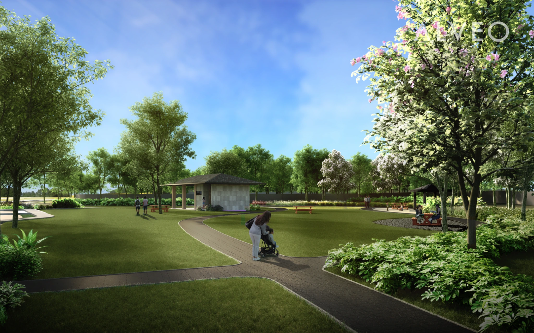Caleia The picnic grove, artist’s perspective