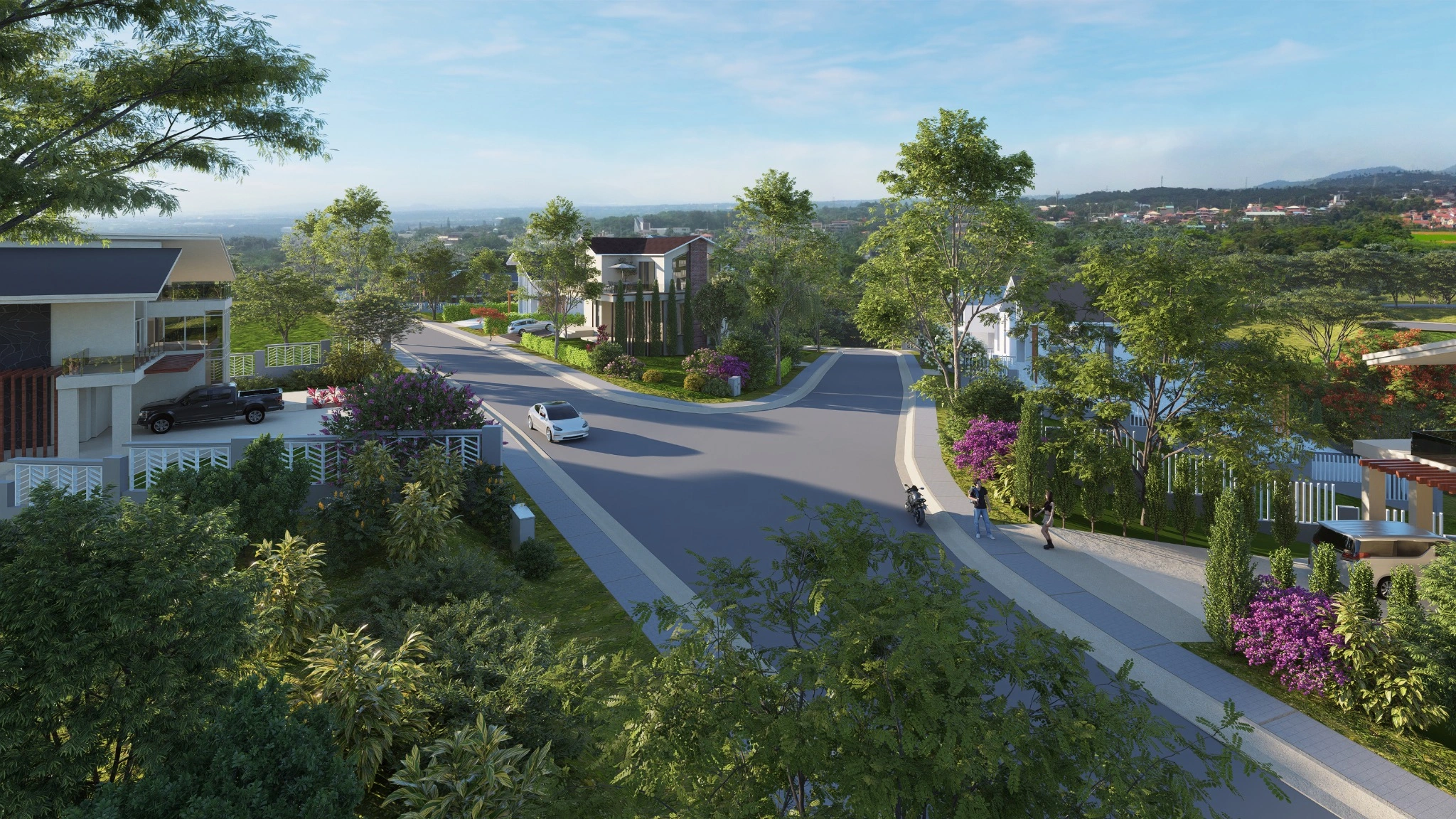 Lanewood Hills streetscape, artist’s perspective