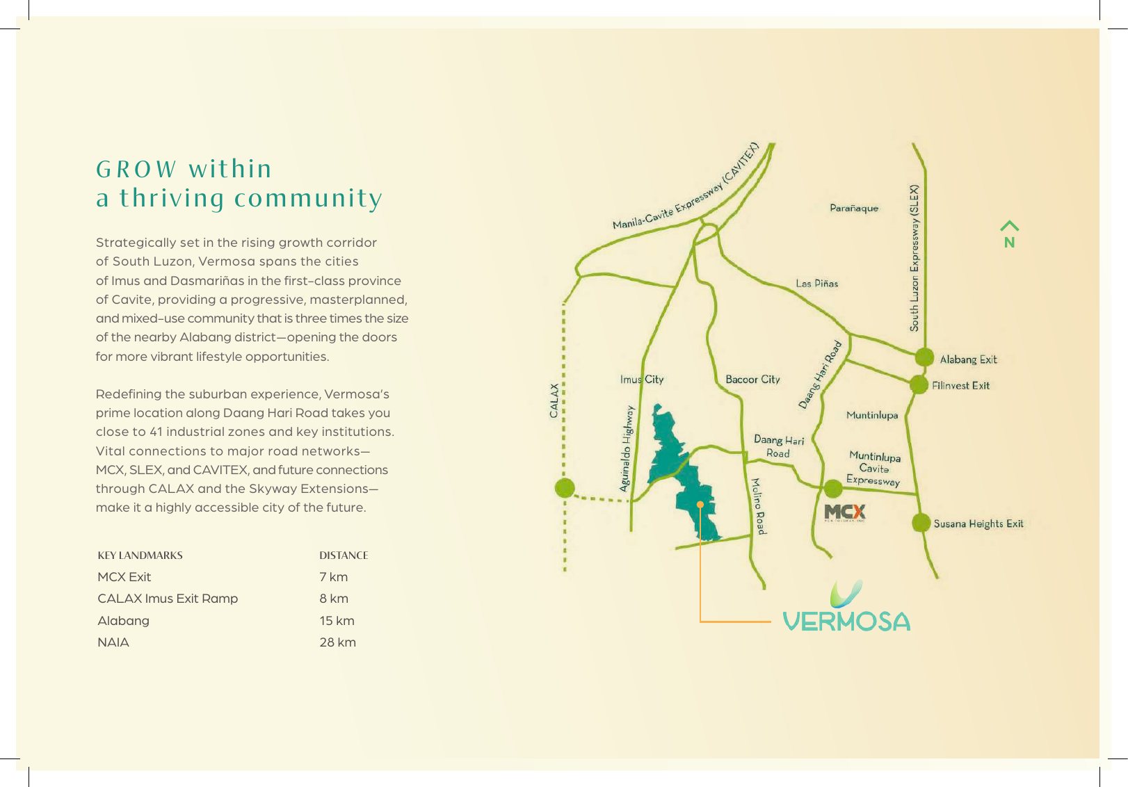 Caleia at Vermosa Vermosa Location Map